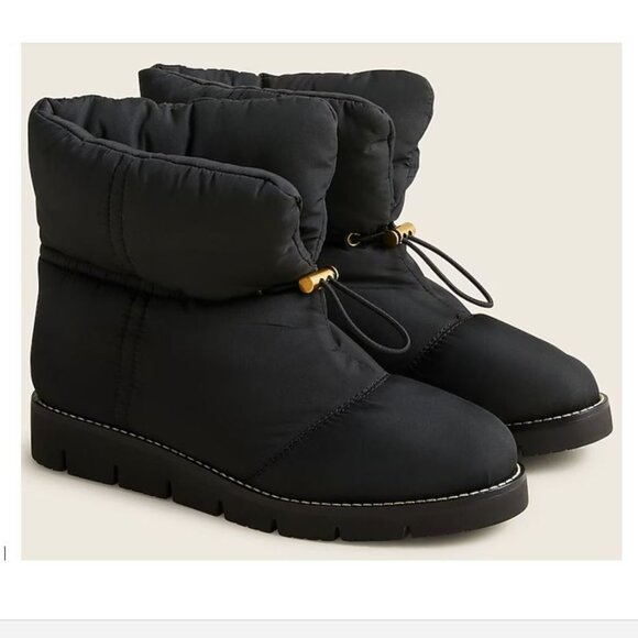 J.CREW ELSA BD325 PUFFER BOOTS BOOTIE PRIMALOFT PULL-ON Women Size 8  s-7114 - Picture 1 of 15